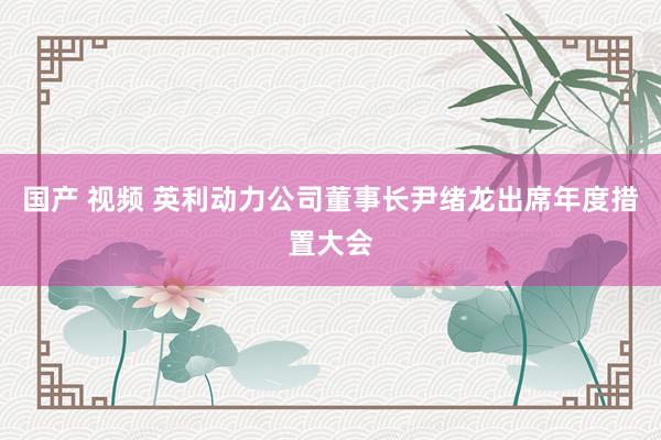 国产 视频 英利动力公司董事长尹绪龙出席年度措置大会